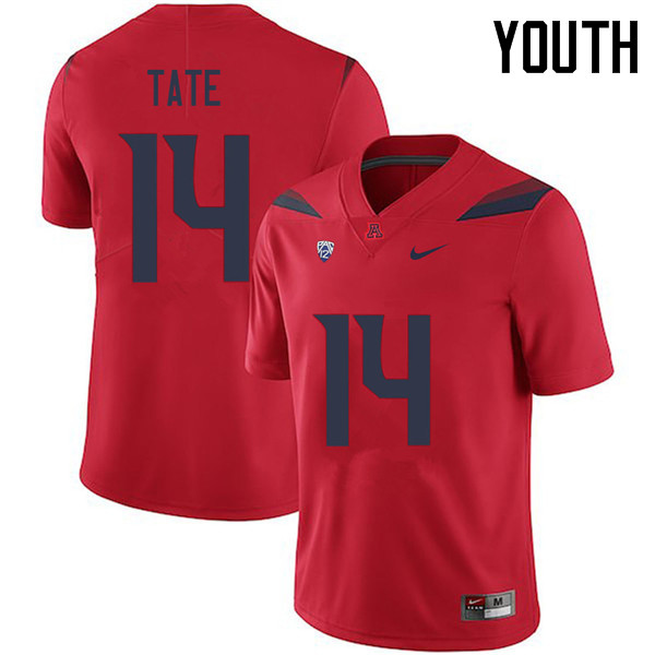 Youth #14 Khalil Tate Arizona Wildcats College Football Jerseys Sale-Red - Click Image to Close